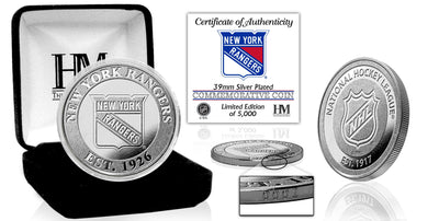 Highland Mint New York Rangers Silver Coin - Limited Edition /5,000