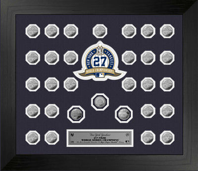 Highland Mint New York Yankees World Series 30 Coin Collection Frame - Limited Edition /500