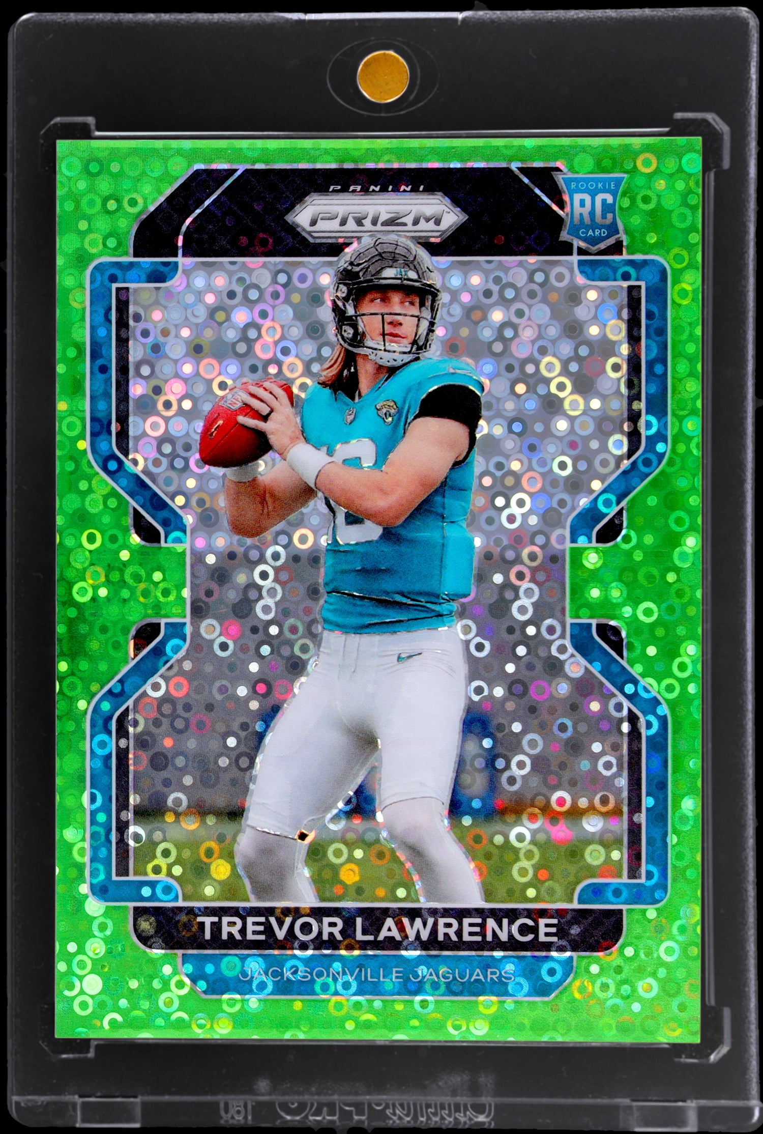 2021 Panini Prizm Green No Huddle Trevor Lawrence #331 RC /5