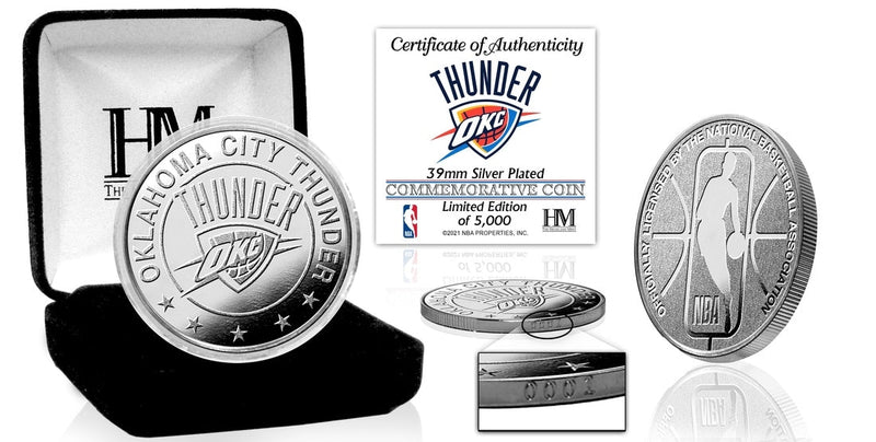 Highland Mint Oklahoma City Thunder Silver Coin - Limited Edition /5,000