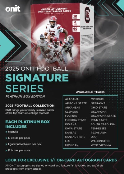 2025 ONIT Signature Series Platinum Edition USC Football Box