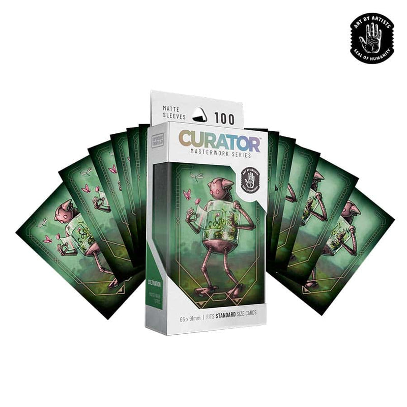Orange Nebula Curator Masterworks Sleeves - Cultivation by Brittany Bowman (100 Count)