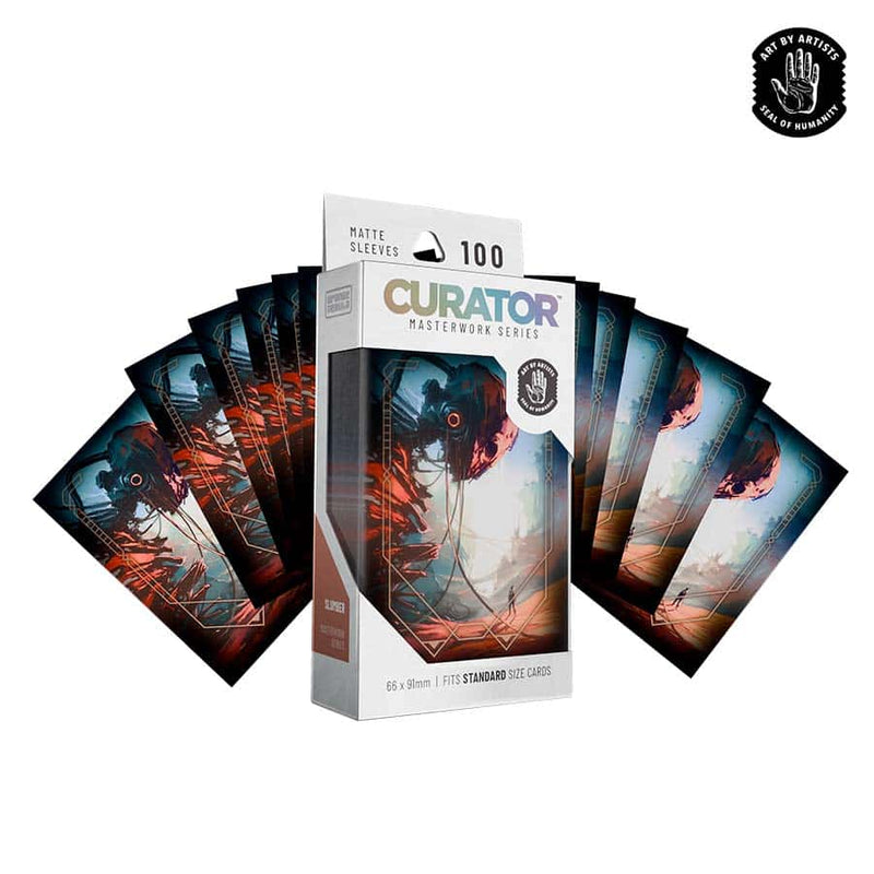 Orange Nebula Curator Masterwork Sleeves - Slumber by NinjaJo (100 Count)