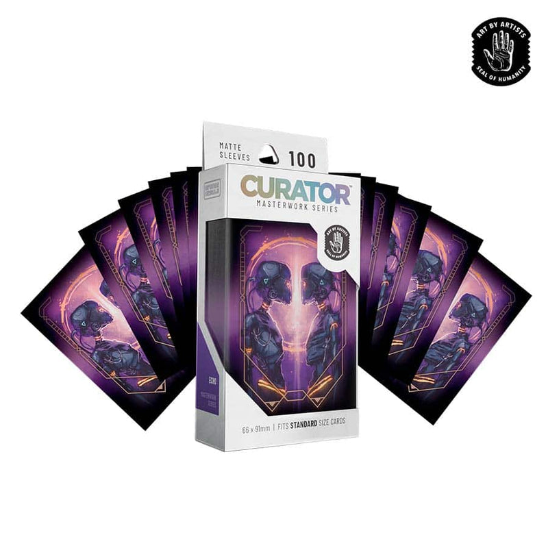 Orange Nebula Curator Masterwork Sleeves Echo by NinjaJo (100 Count)