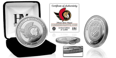 Highland Mint Ottawa Senators Silver Coin - Limited Edition /5,000