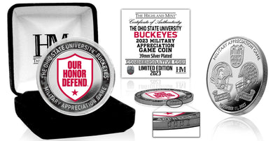 Highland Mint Ohio State 2023 Military Appreciation Game Silver Flip Coin - Limited Edition /2,023