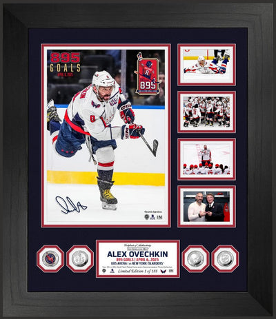 Highland Mint Alex Ovechkin Washington Capitals 895 Goals Grand Highlight Silver Coin Photo Mint - Limited Edition /188