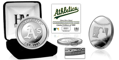 Highland Mint Oakland Athletics Silver Coin - Limited Edition /5,000