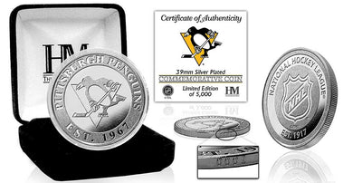 Highland Mint Pittsburgh Penguins Silver Mint Coin - Limited Edition /5,000