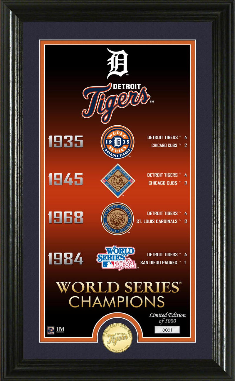 Highland Mint Detroit Tigers Legacy Bronze Coin Photo Mint - Limited Edition /5,000