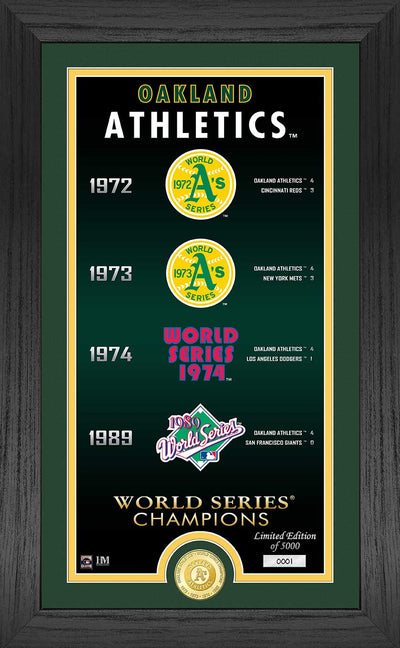 Highland Mint Oakland Athletics Legacy Bronze Coin Photo Mint - Limited Edition /5,000