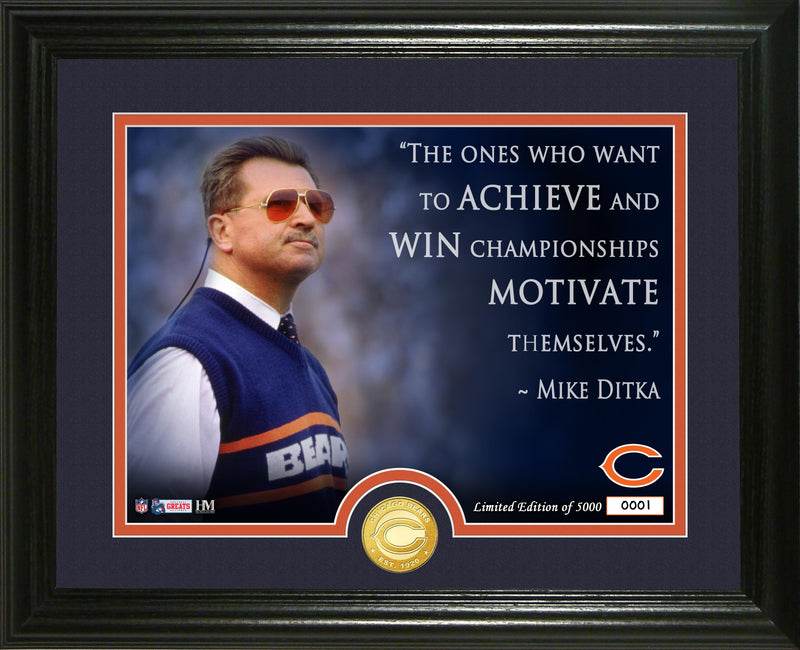 Highland Mint Mike Ditka Quote Bronze Coin Photo Mint - Limited Edition /5,000