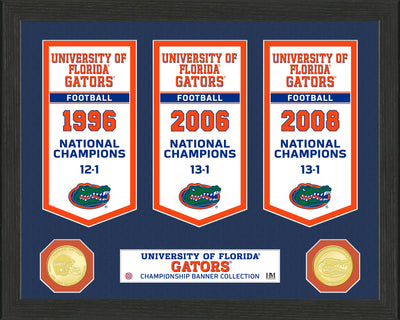 Highland Mint University of Florida National Champions Banner Collection Photo Mint