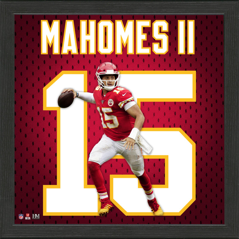 Highland Mint Patrick Mahomes Kansas City Chiefs Jersey Number Frame