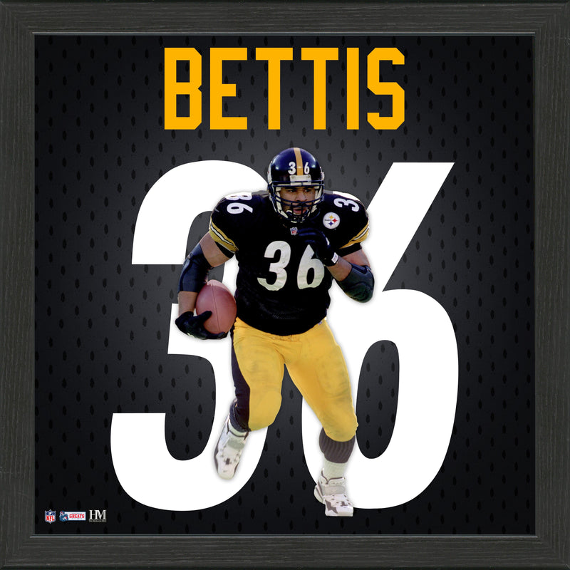 Highland Mint Jerome Bettis Jersey Number Frame - Pittsburgh Steelers