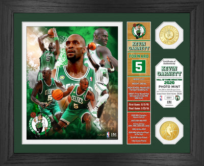 Highland Mint Kevin Garnett Hall of Fame Banner Bronze Coin Photo Mint - Limited Edition /2020
