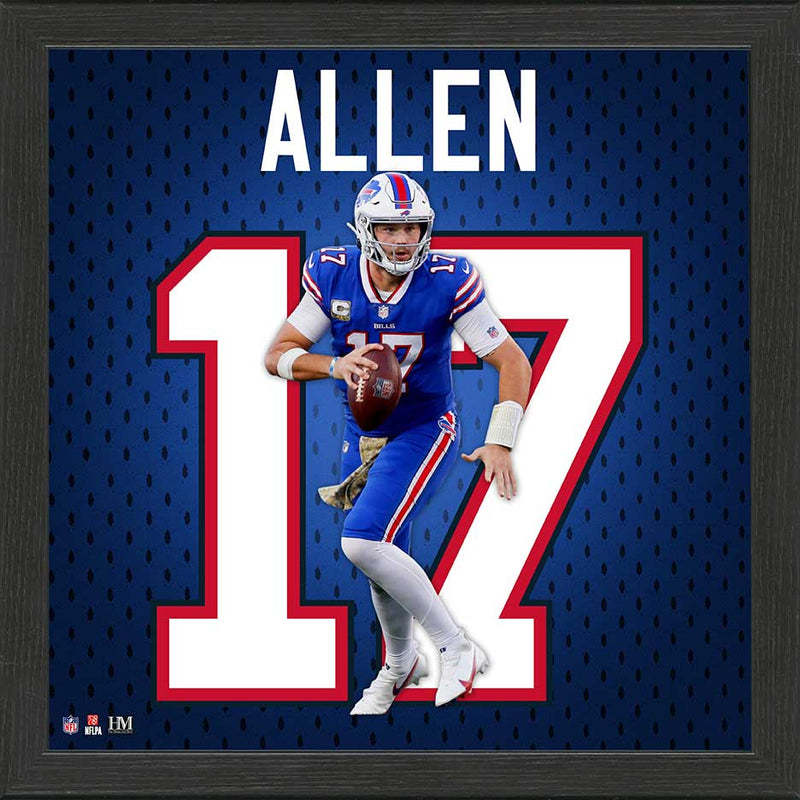 Highland Mint Josh Allen Impact Jersey Frame - Buffalo Bills