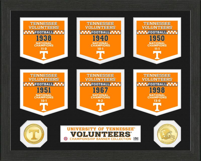 Highland Mint University of Tennessee Volunteers National Champions Banner Collection Photo Mint
