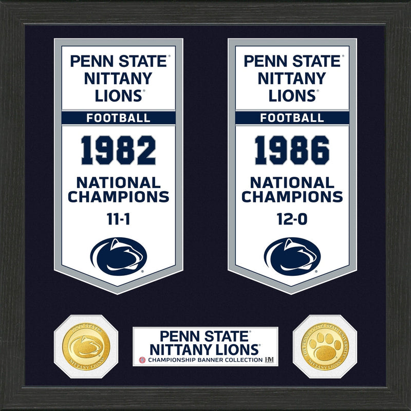 Highland Mint Penn State Nittany Lions Bronze Coin Banner Collection Photo Mint