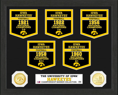 Highland Mint University of Iowa Bronze Coin Banner Collection Photo Mint