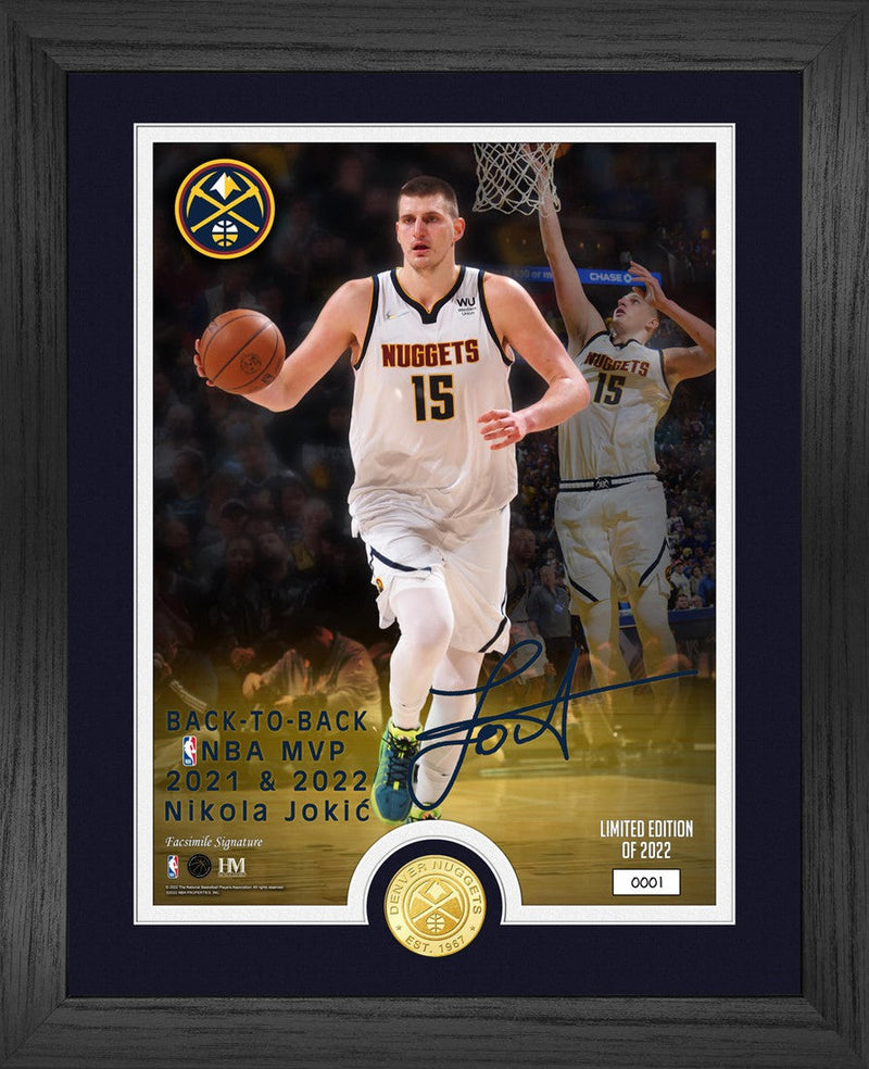 Highland Mint Nikola Jokic Back to Back MVP Bronze Coin Photo Mint - Limited Edition /2022