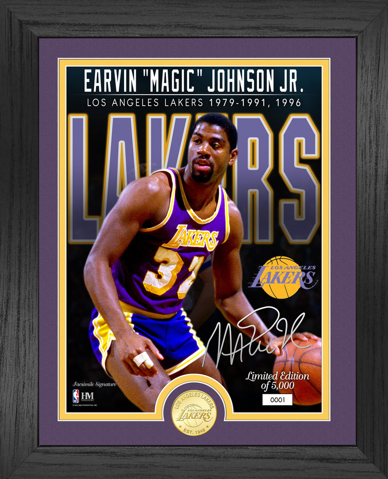 Highland Mint Magic Johnson Lakers Bronze Coin Photo Mint - Limited Edition /5,000