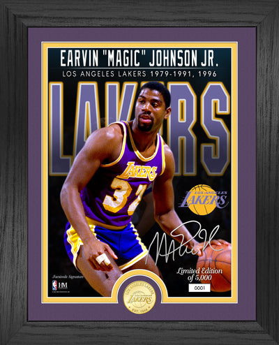 Highland Mint Magic Johnson Lakers Bronze Coin Photo Mint - Limited Edition /5,000