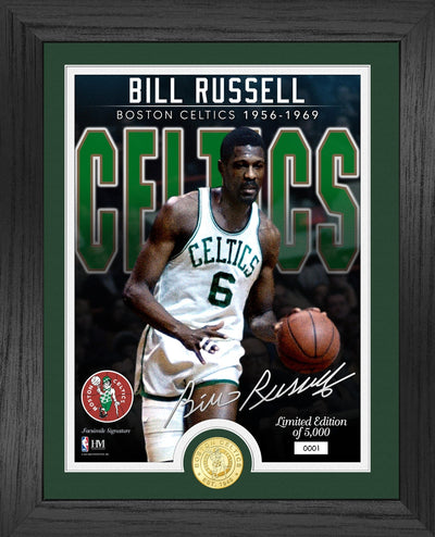 Highland Mint Bill Russell Boston Celtics Bronze Coin Photo Mint - Limited Edition /5,000