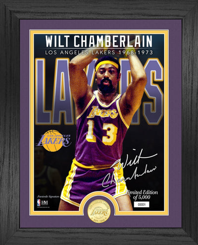 Highland Mint Wilt Chamberlain Lakers Bronze Coin Photo Mint - Limited Edition /5,000