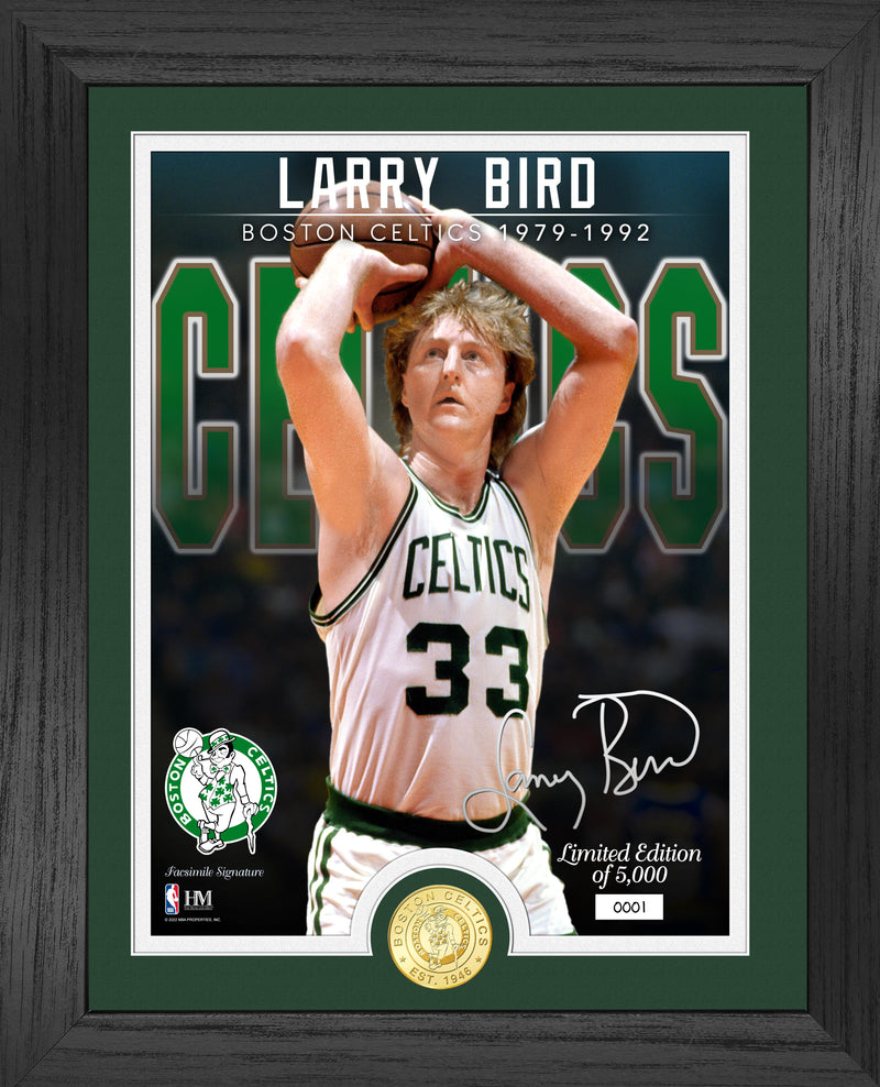 Highland Mint Larry Bird Celtics Bronze Coin Photo Mint - Limited Edition /5,000