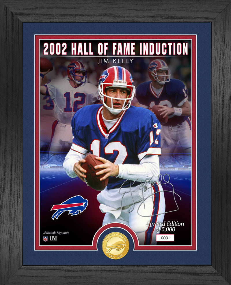Highland Mint Jim Kelly Bills Hall of Fame Induction Bronze Coin Photo Mint - Limited Edition /5,000