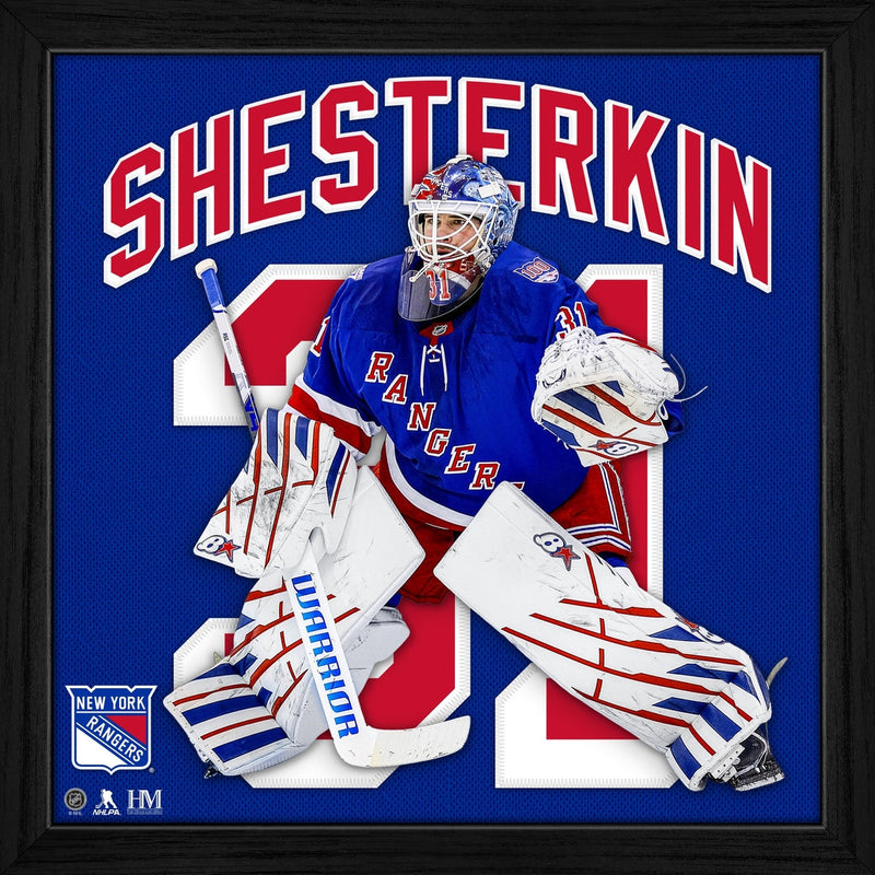 Highland Mint Igor Shesterkin New York Rangers IMPACT Jersey Frame