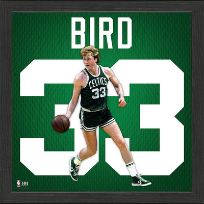 Highland Mint Larry Bird Boston Celtics IMPACT Jersey Frame