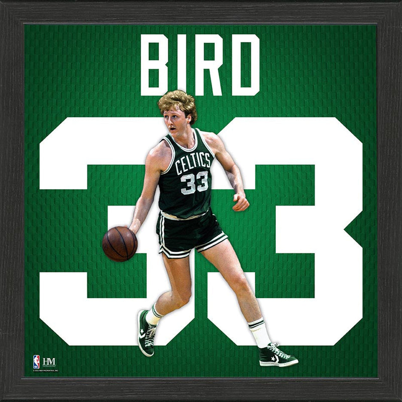 Highland Mint Larry Bird Boston Celtics IMPACT Jersey Frame