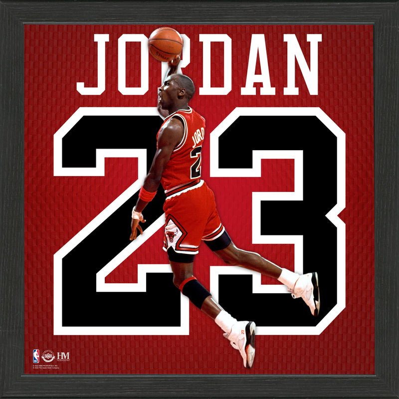 Highland Mint Michael Jordan Chicago Bulls Impact Jersey Frame