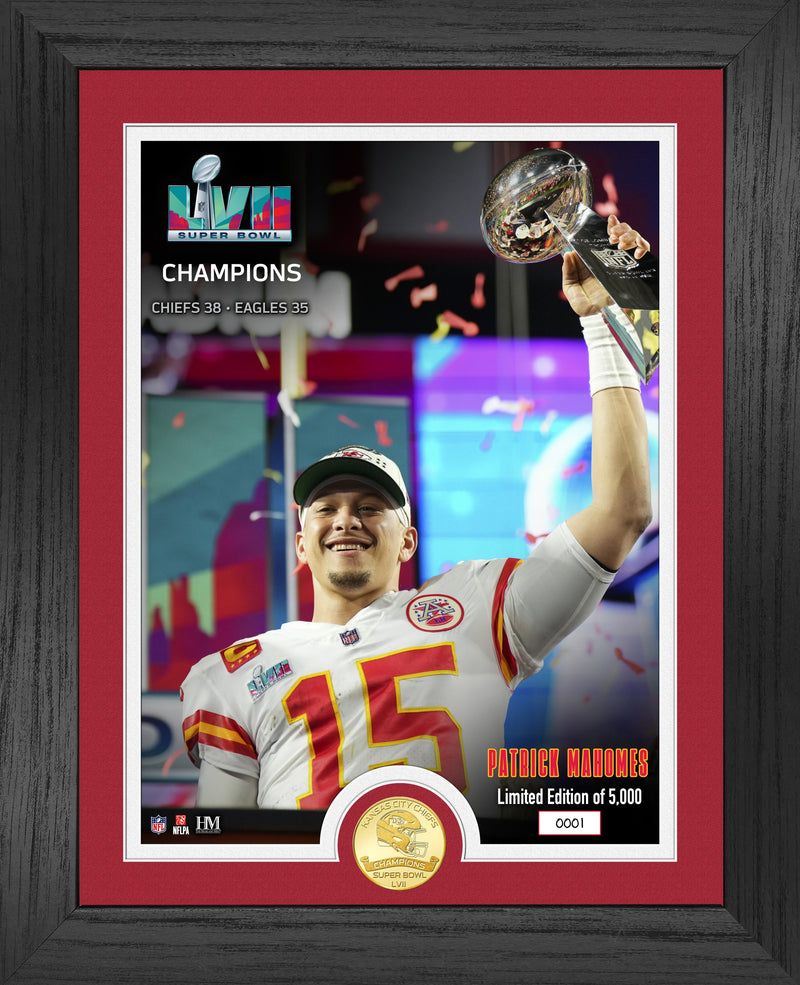 Highland Mint Patrick Mahomes Chiefs Super Bowl LVII Champions Bronze Coin Photo Mint - Limited Edition /5,000