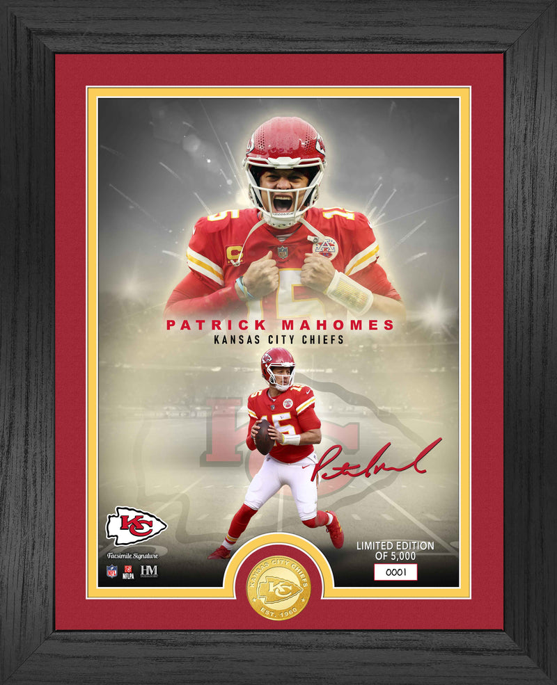 Highland Mint Patrick Mahomes NFL Legends Bronze Coin Photo Mint - Limited Edition /5,000