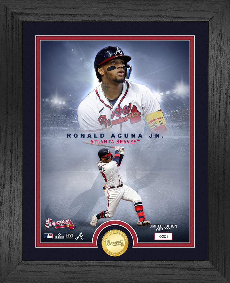 Highland Mint Ronald Acuña Jr. Atlanta Braves Bronze Coin Photo Mint - Limited Edition /5,000