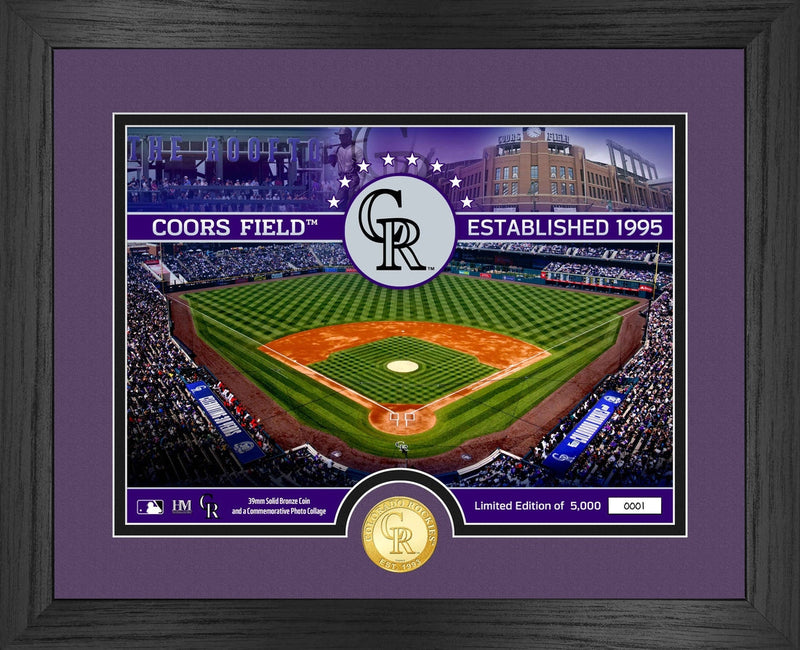Highland Mint Colorado Rockies Bronze Coin Stadium Photo Mint - Limited Edition /5,000