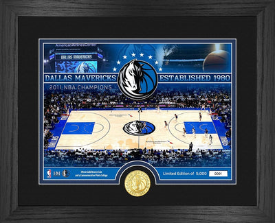 Highland Mint Dallas Mavericks Bronze Coin Court Photo Mint - Limited Edition /5000