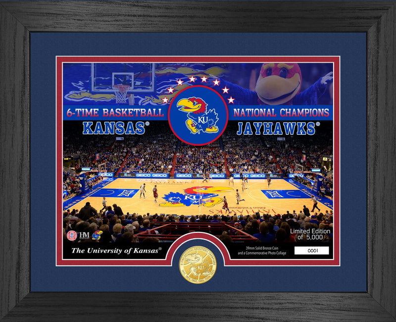 Highland Mint University of Kansas Bronze Coin Court Photo Mint - Limited Edition /5,000