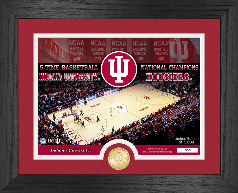 Highland Mint Indiana University Basketball Court Bronze Coin Photo Mint - Limited Edition /5,000