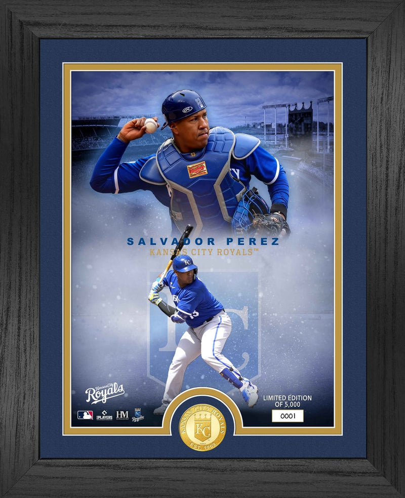 Highland Mint Salvador Perez Kansas City Royals Legends Bronze Coin Photo Mint - Limited Edition /5,000