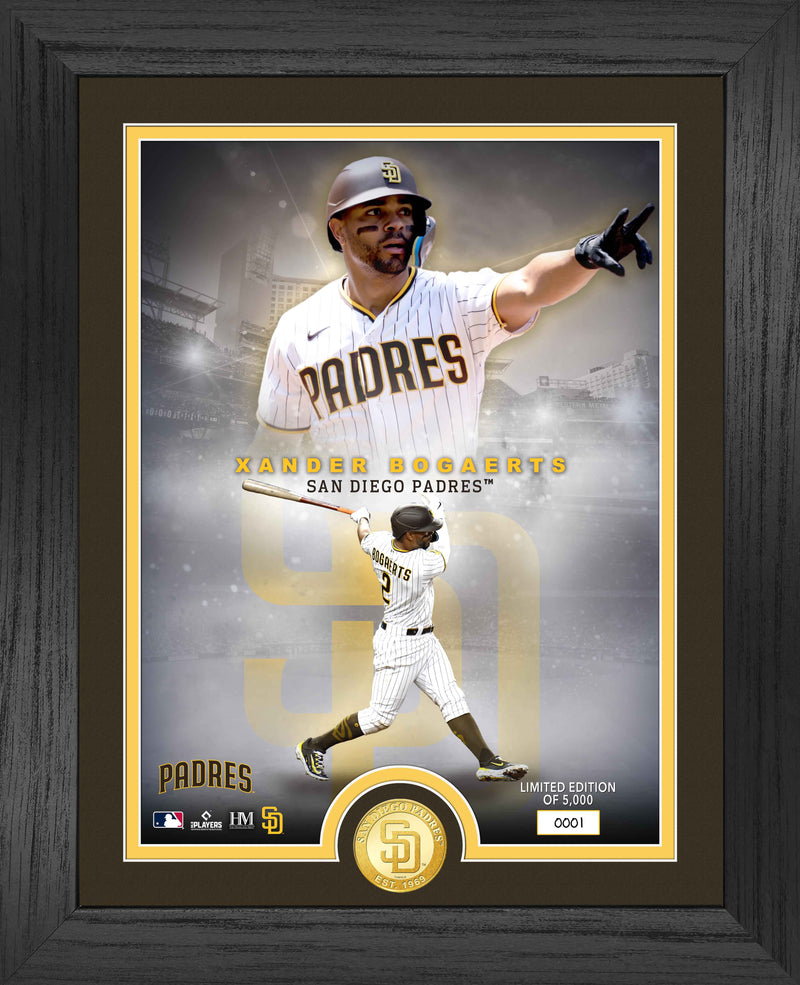 Highland Mint Xander Bogaerts San Diego Padres Bronze Coin Photo Mint - Limited Edition /5,000