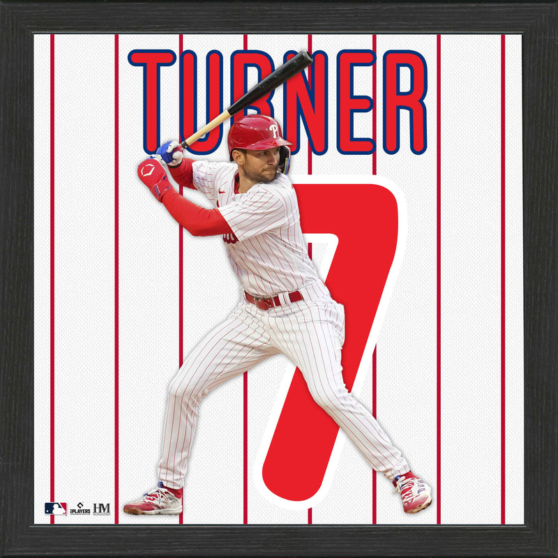 Highland Mint Trea Turner Philadelphia Phillies Jersey IMPACT Frame