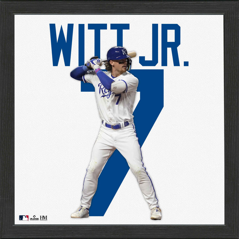 Highland Mint Bobby Witt Jr Kansas City Royals Jersey IMPACT Frame