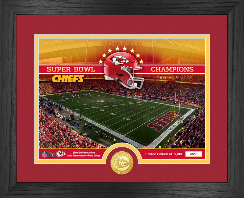 Highland Mint Kansas City Chiefs NFL Stadium Bronze Coin Photo Mint - Limited Edition /5,000