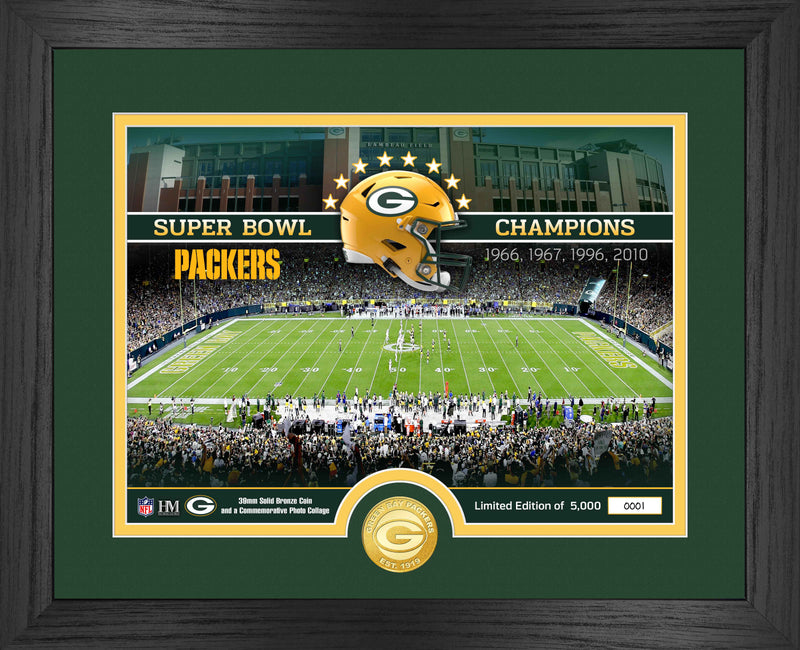 Highland Mint Green Bay Packers NFL Stadium Bronze Coin Photo Mint - Limited Edition /5,000