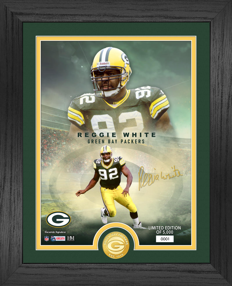 Highland Mint Reggie White Green Bay Packers Bronze Coin Photo Mint - Limited Edition /5,000