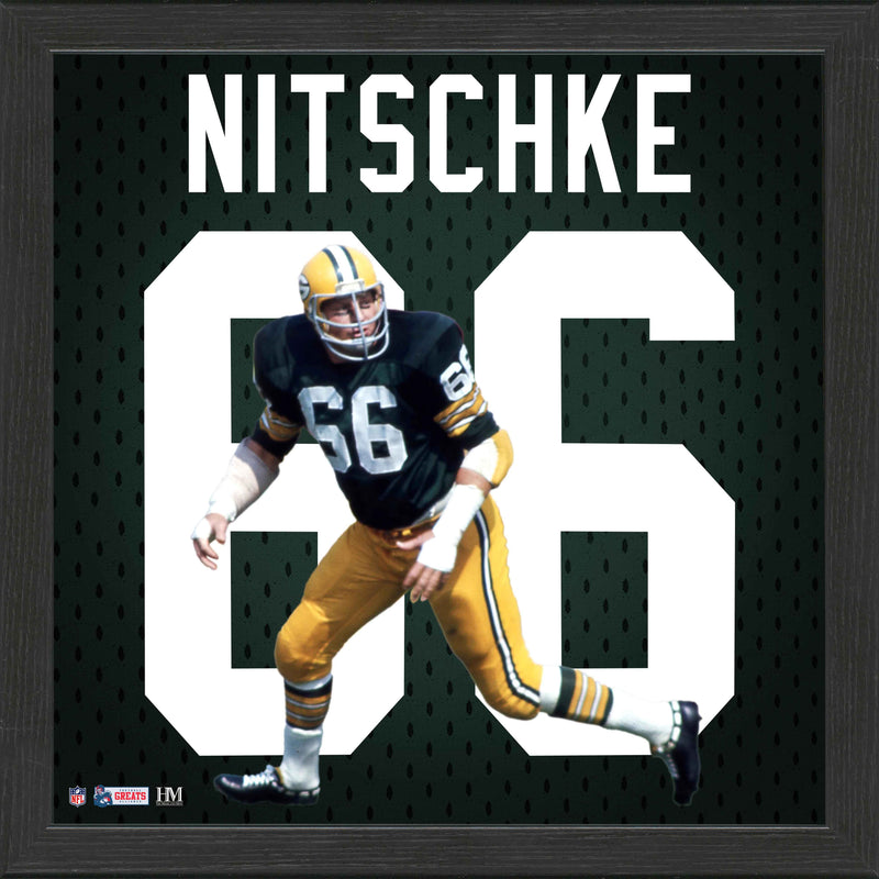 Highland Mint Ray Nitschke Green Bay Packers IMPACT Jersey Frame